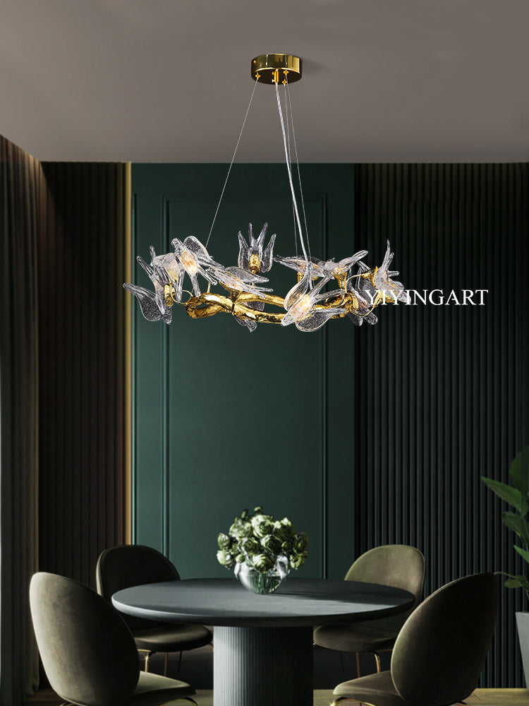 Light luxury and creative swallow chandelier