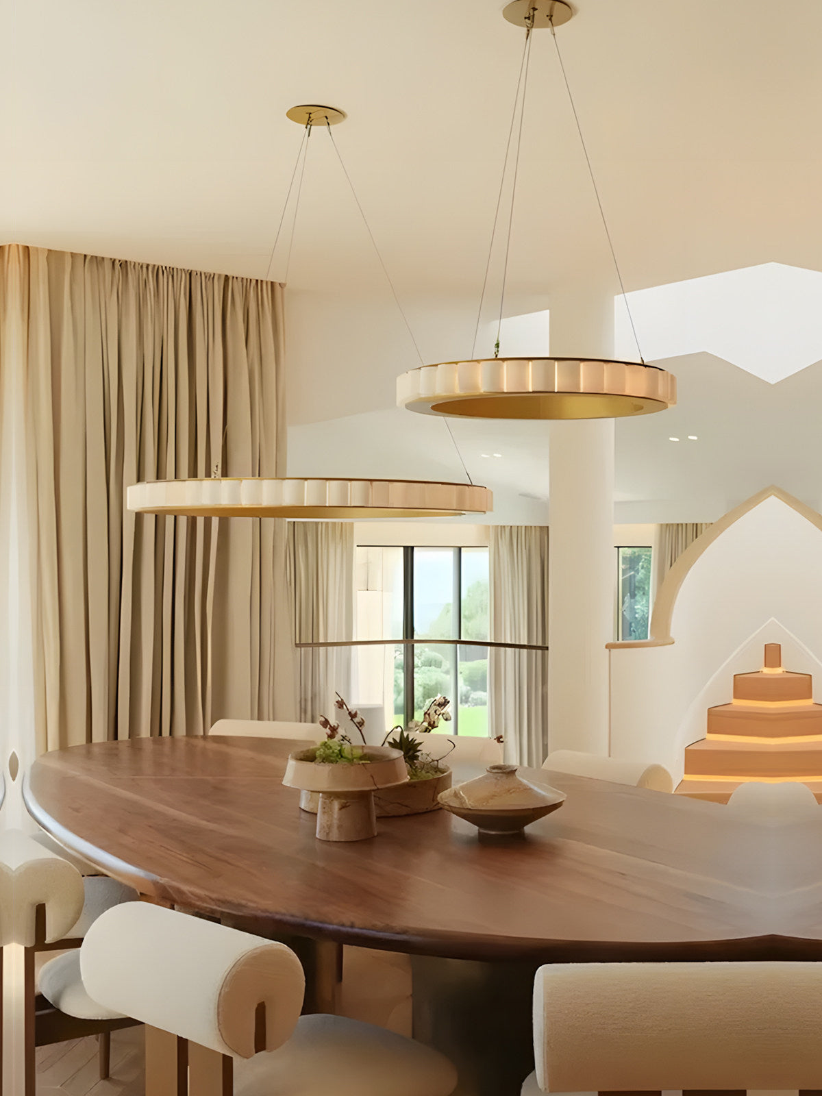 Marble chandelier, Italian-style, light luxury