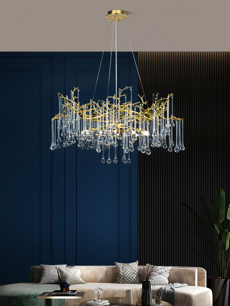 French-Italian style light luxury crystal chandelier