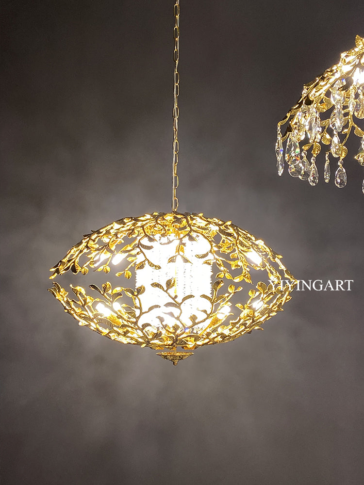 Light luxury Italian restaurant chandelier