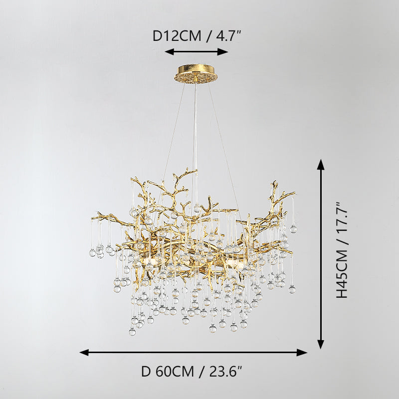 French-style light luxury crystal lamp