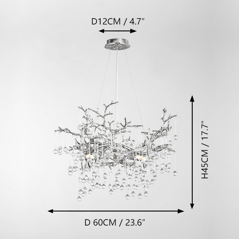 French-style light luxury crystal lamp
