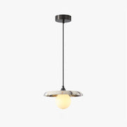 Natural Marble & Glass Pendant Light