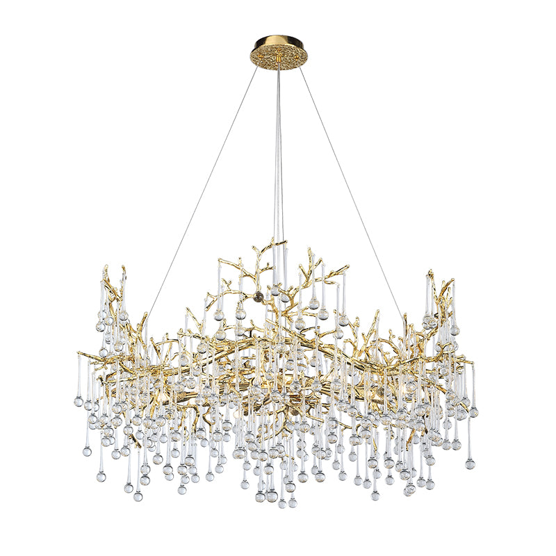 French-style light luxury crystal lamp