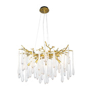 American-style luxurious round crystal chandelier