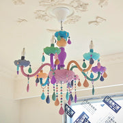 Macaron Color Resin Chandelier