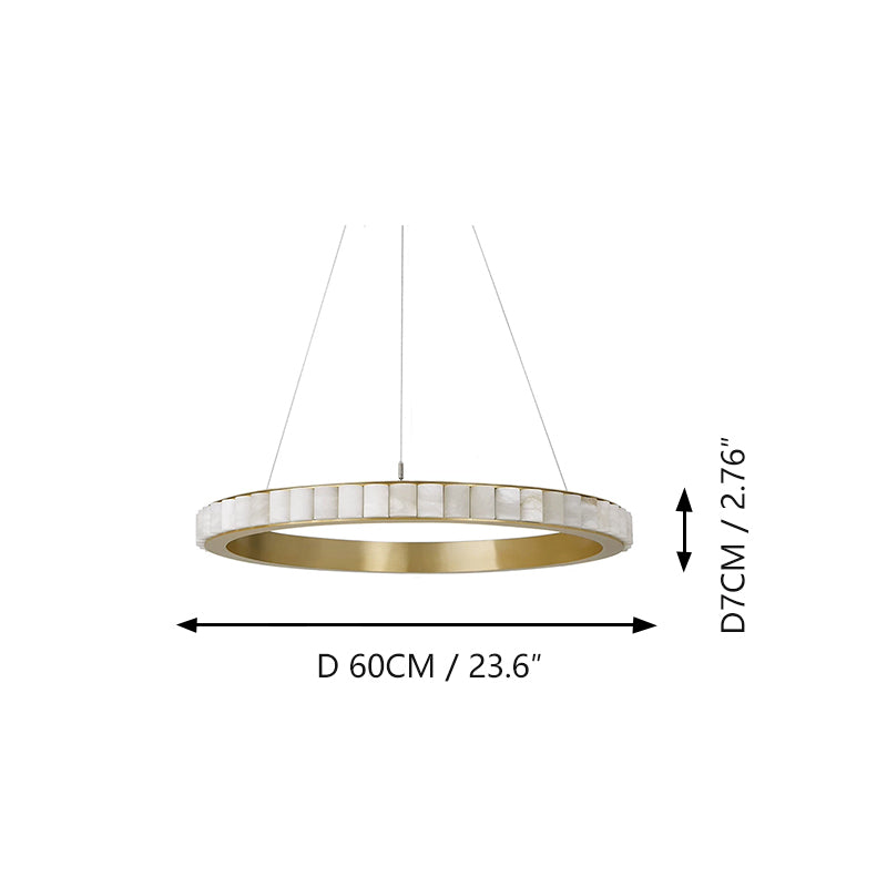 Marble chandelier, Italian-style, light luxury