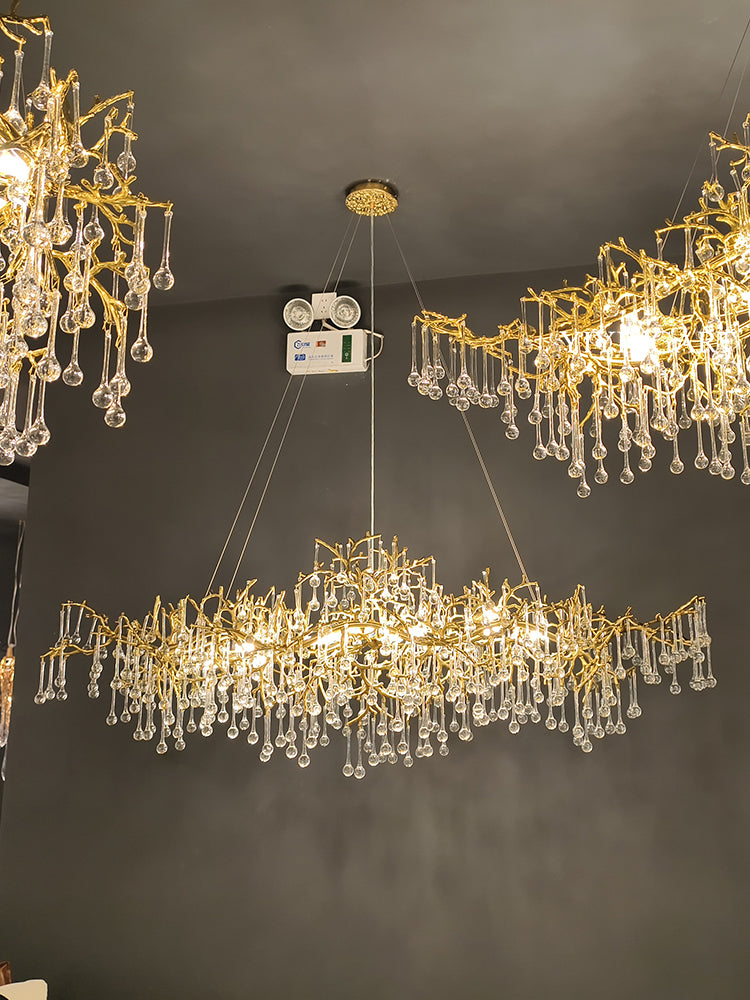 French-style light luxury living room chandelier