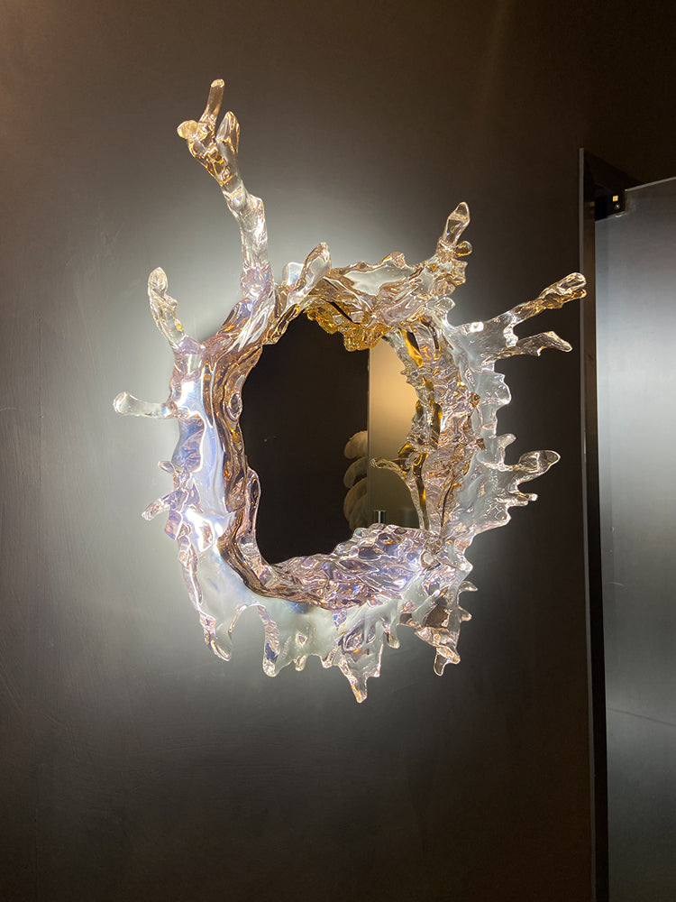 Artistic entrance decorative mirror lamp
