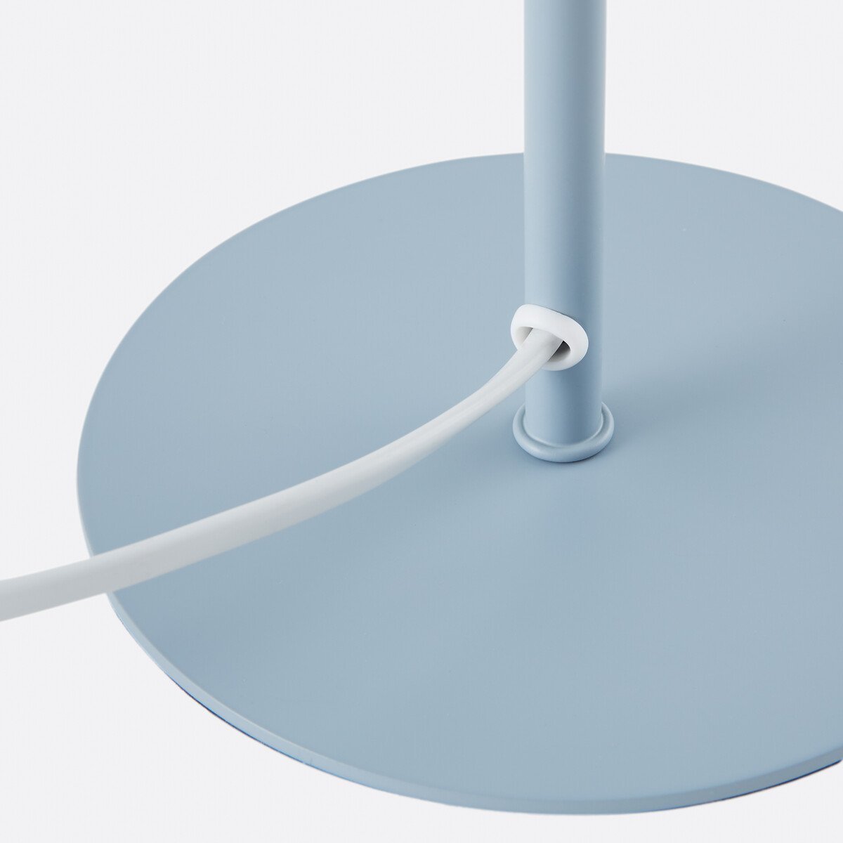 Metal mushroom table lamp, pink/blue/green