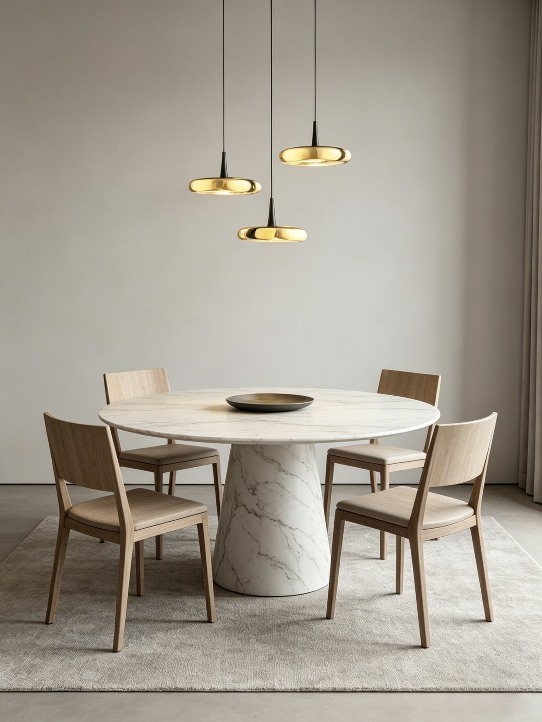 Obsidian Luxury Marble Single Pendant Light