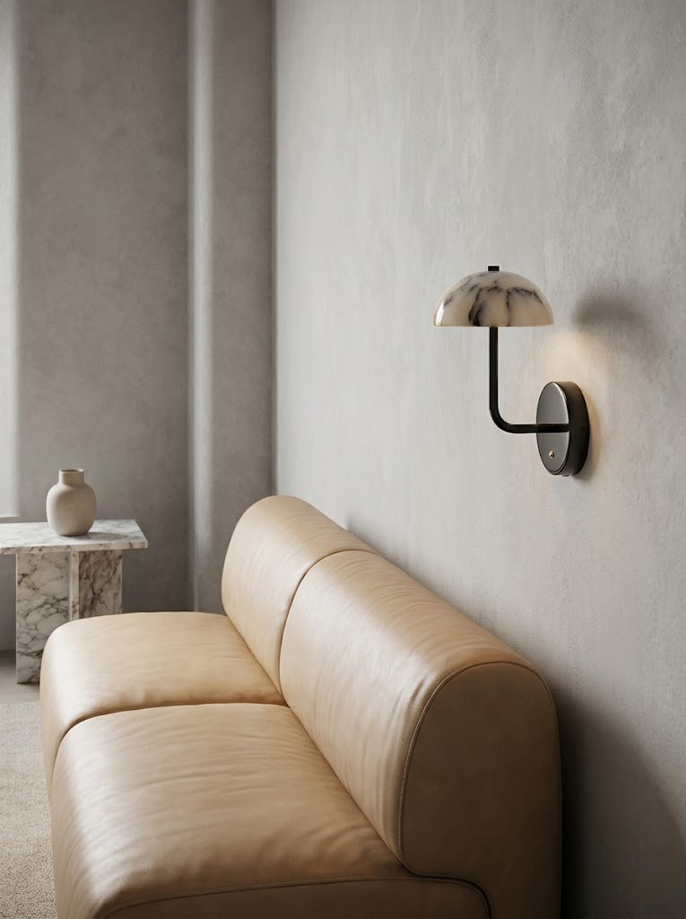 Marble Mushroom-Shaped Wall lamp