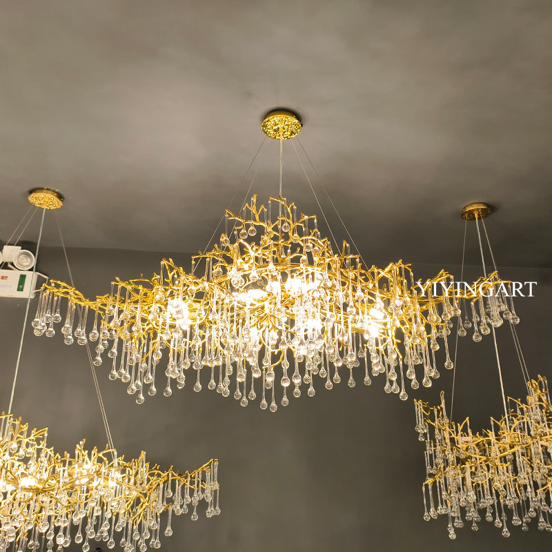 French-style light luxury living room chandelier