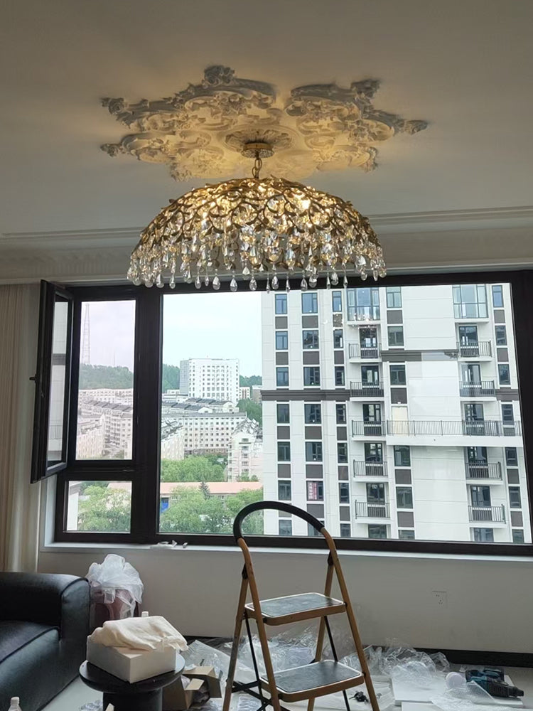 Light luxury French restaurant chandelier