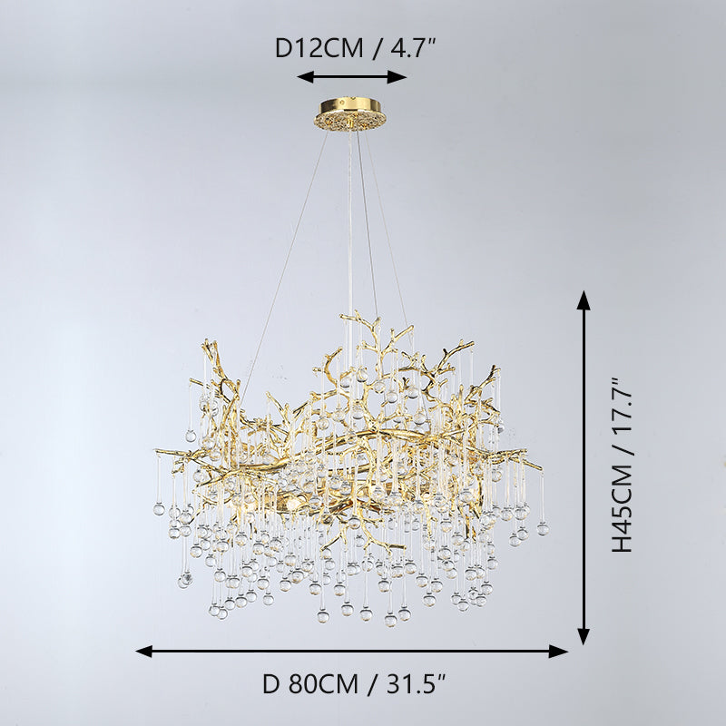 French-style light luxury crystal lamp