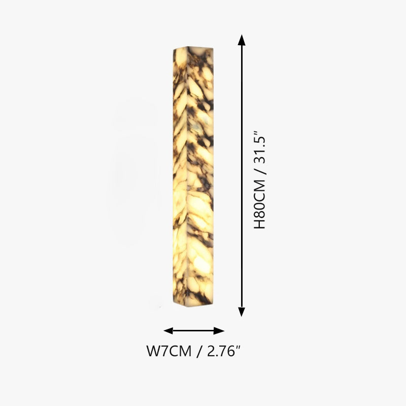Italian marble wall lamp