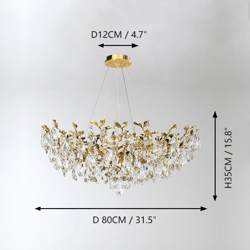 Italian-style chandelier for dining room