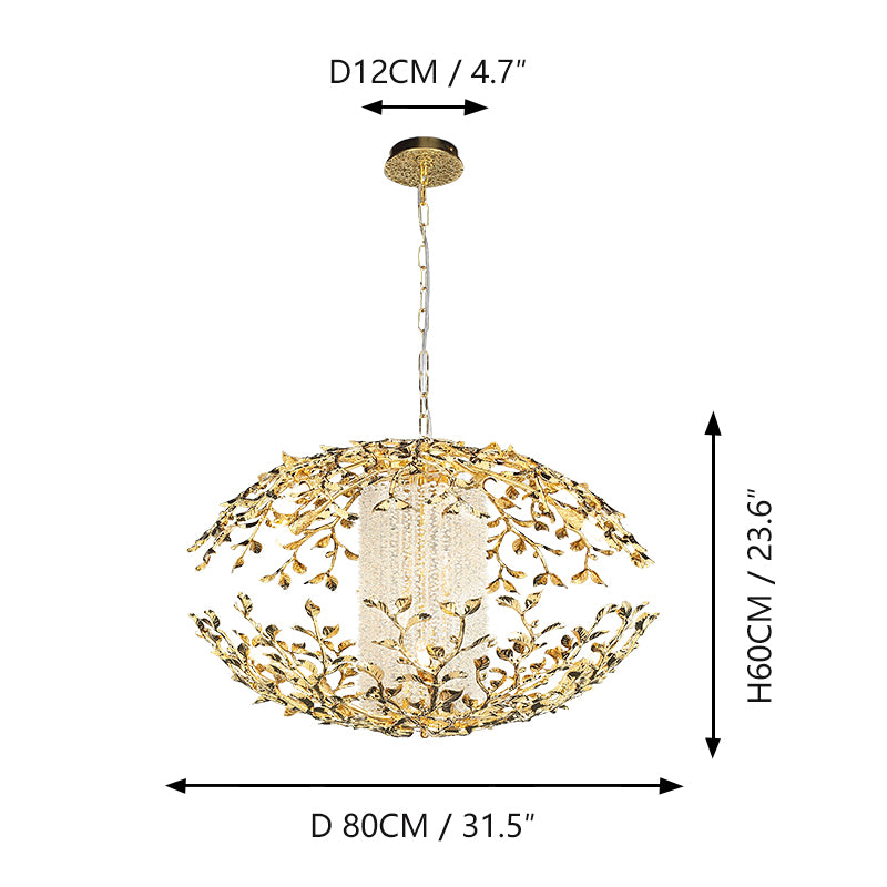 Light luxury Italian restaurant chandelier