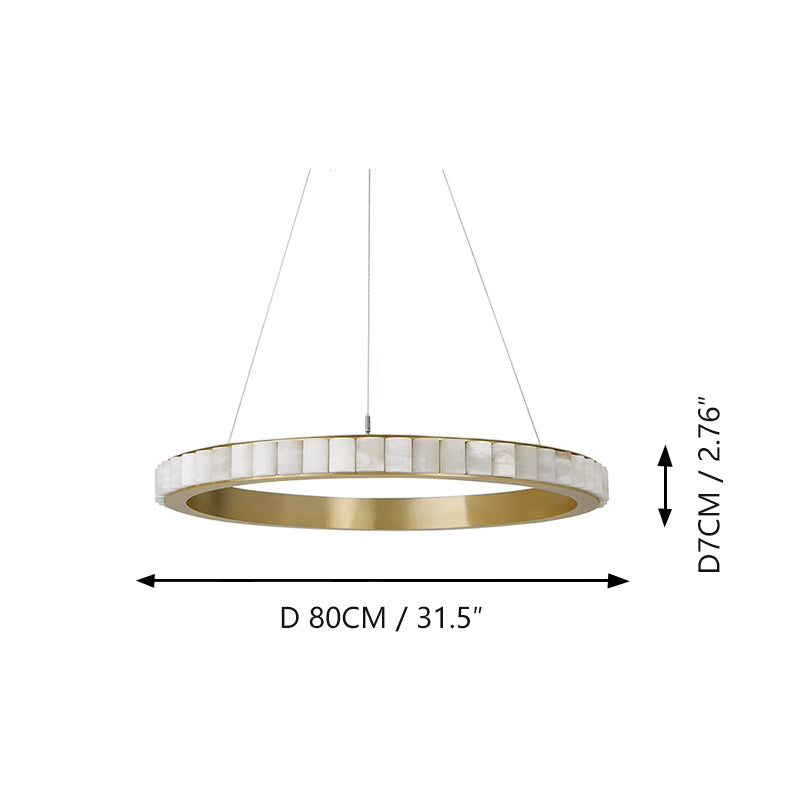 Marble chandelier, Italian-style, light luxury