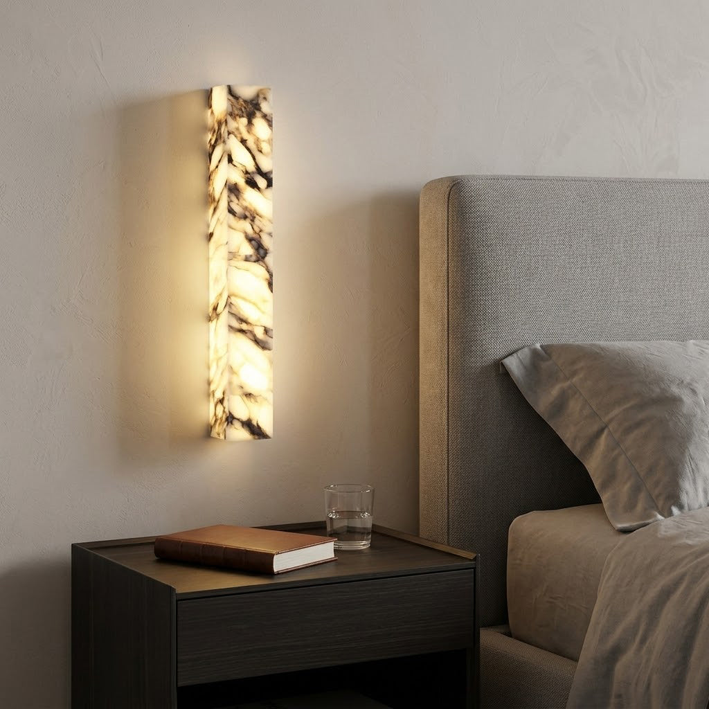 Italian marble wall lamp