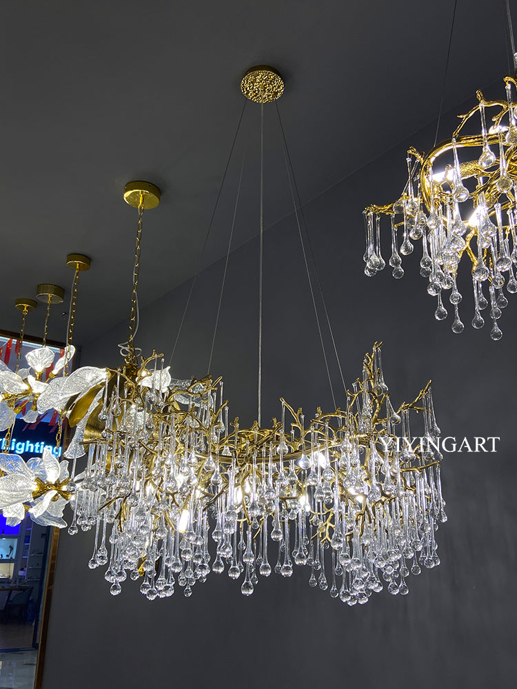 French-style light luxury crystal lamp