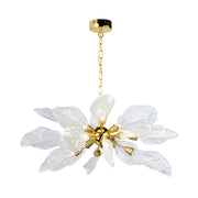 Handmade leaf texture Perlite resin living room chandelier