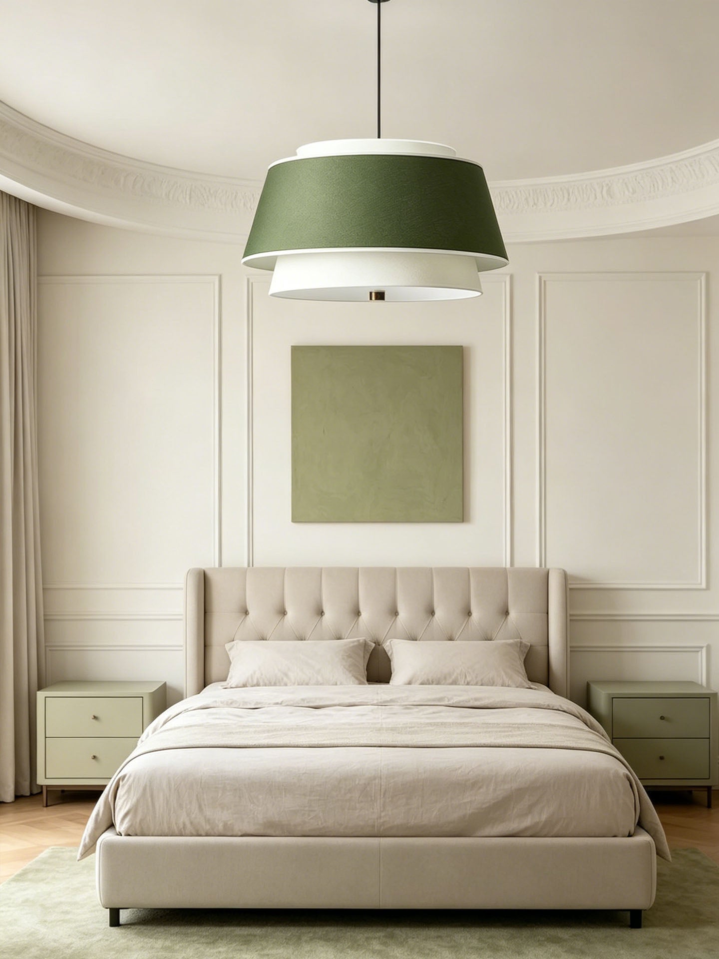 live Green Two-Tier Pendant Light