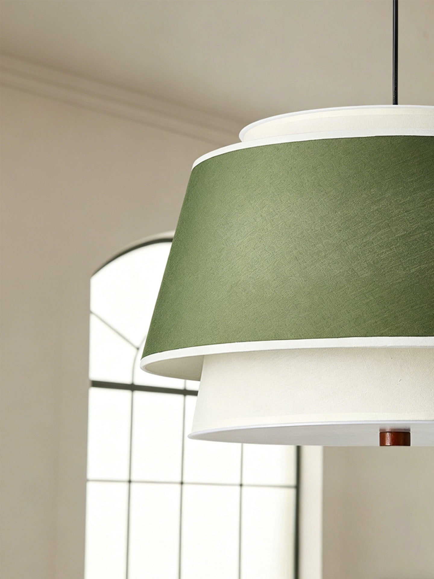 live Green Two-Tier Pendant Light