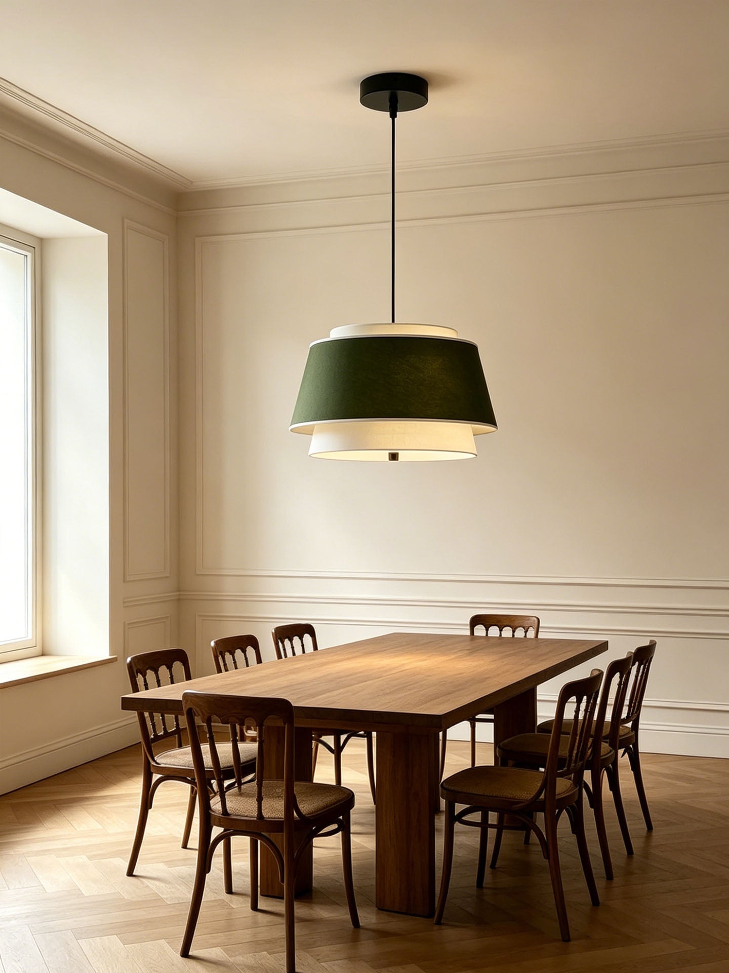 live Green Two-Tier Pendant Light