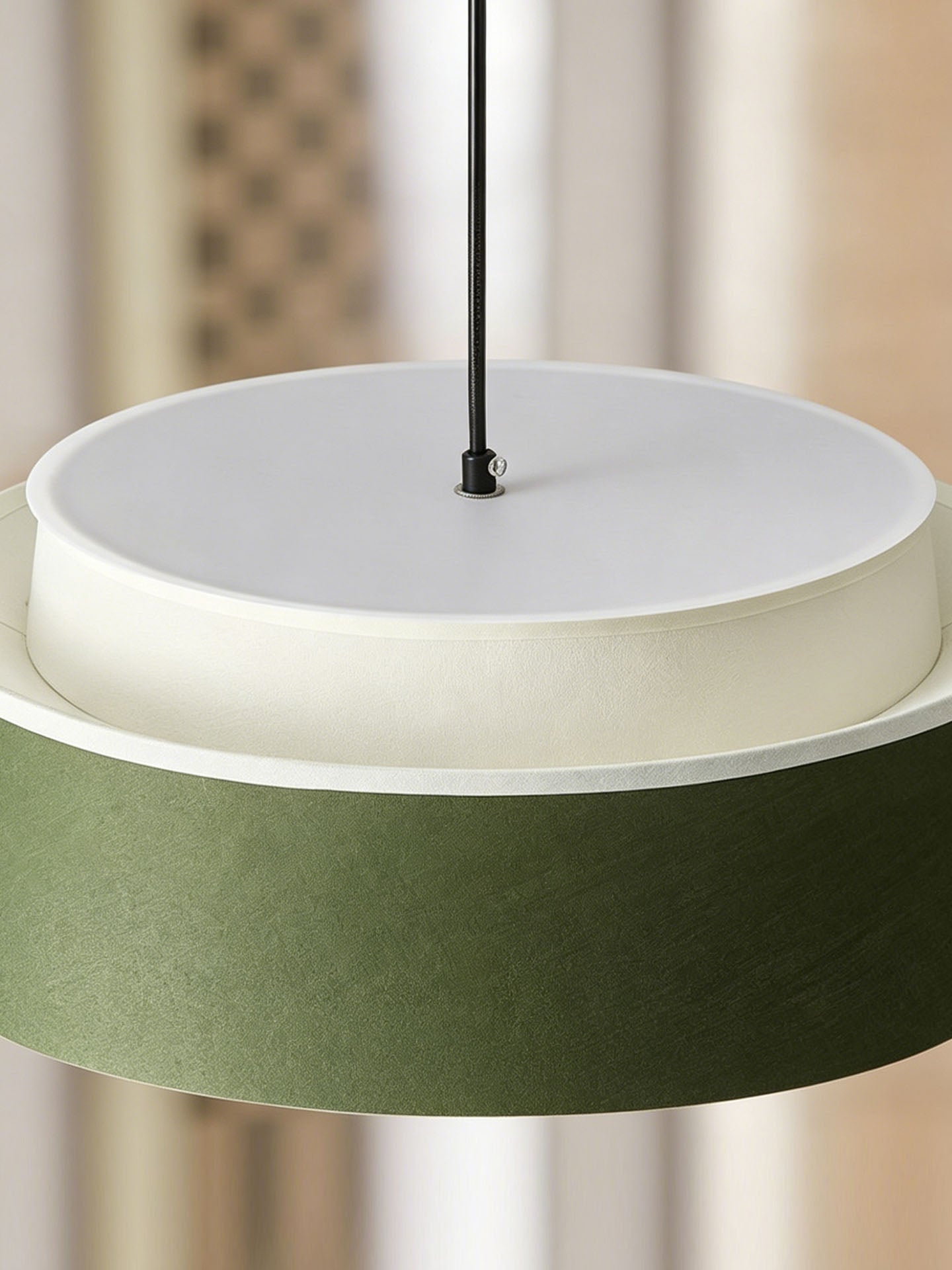 live Green Two-Tier Pendant Light