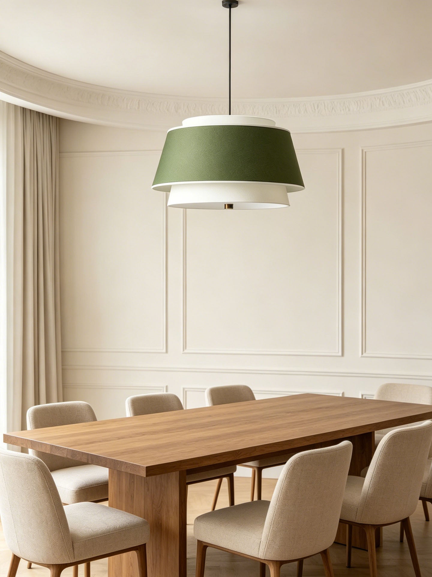 live Green Two-Tier Pendant Light