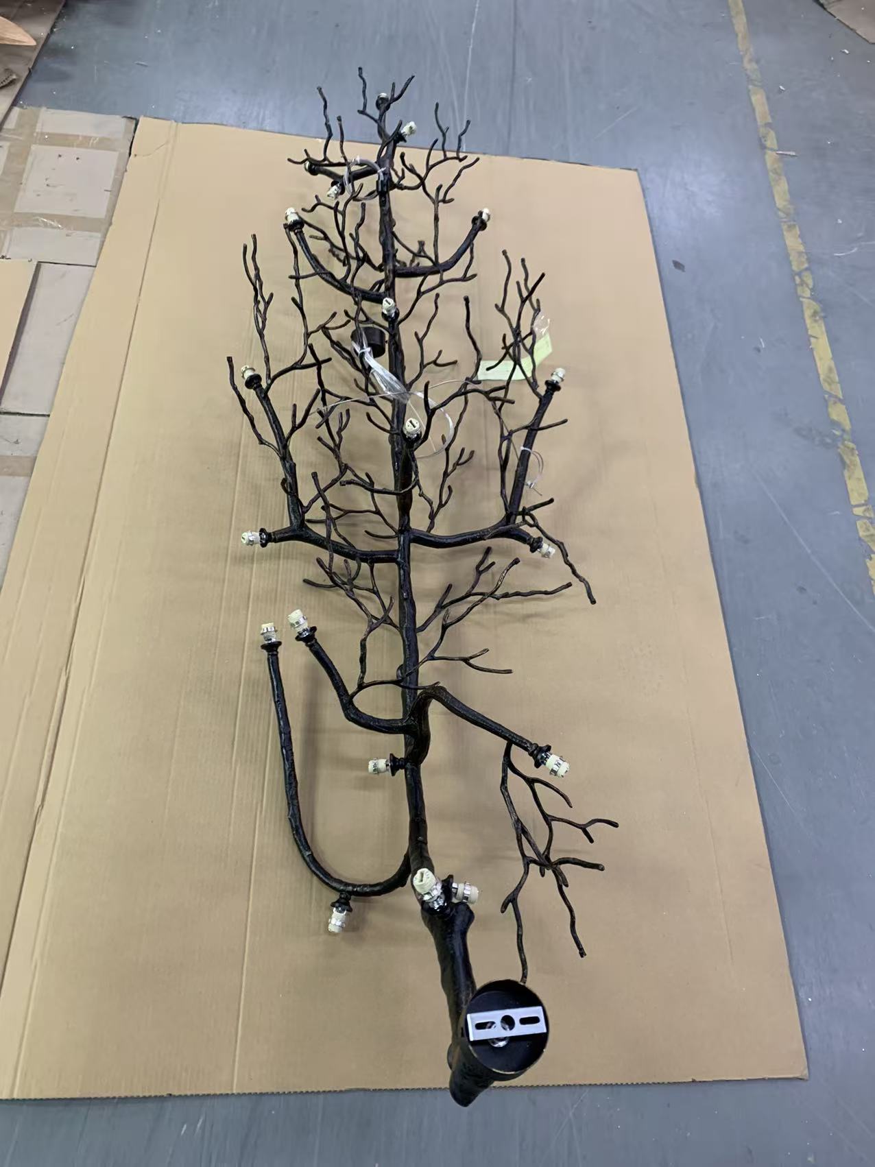 New Italian Light Luxury Copper Ceramic Living Room Ceiling Light