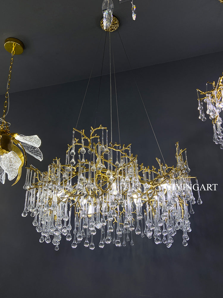 French-style light luxury crystal lamp
