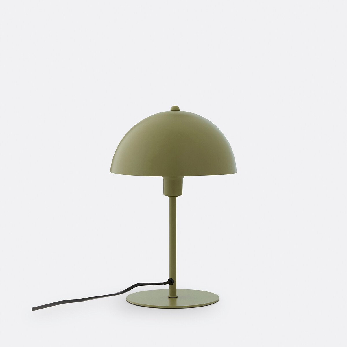 Metal mushroom table lamp, pink/blue/green