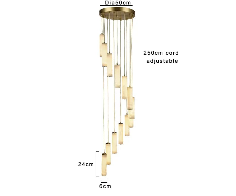 Nordic natural marble pendant light