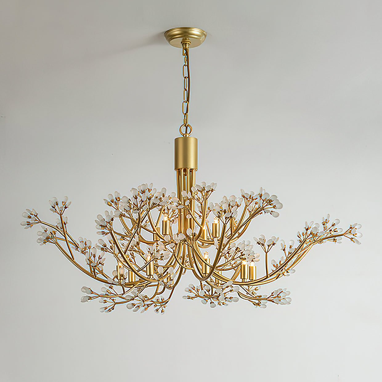 gilded branch chandelier