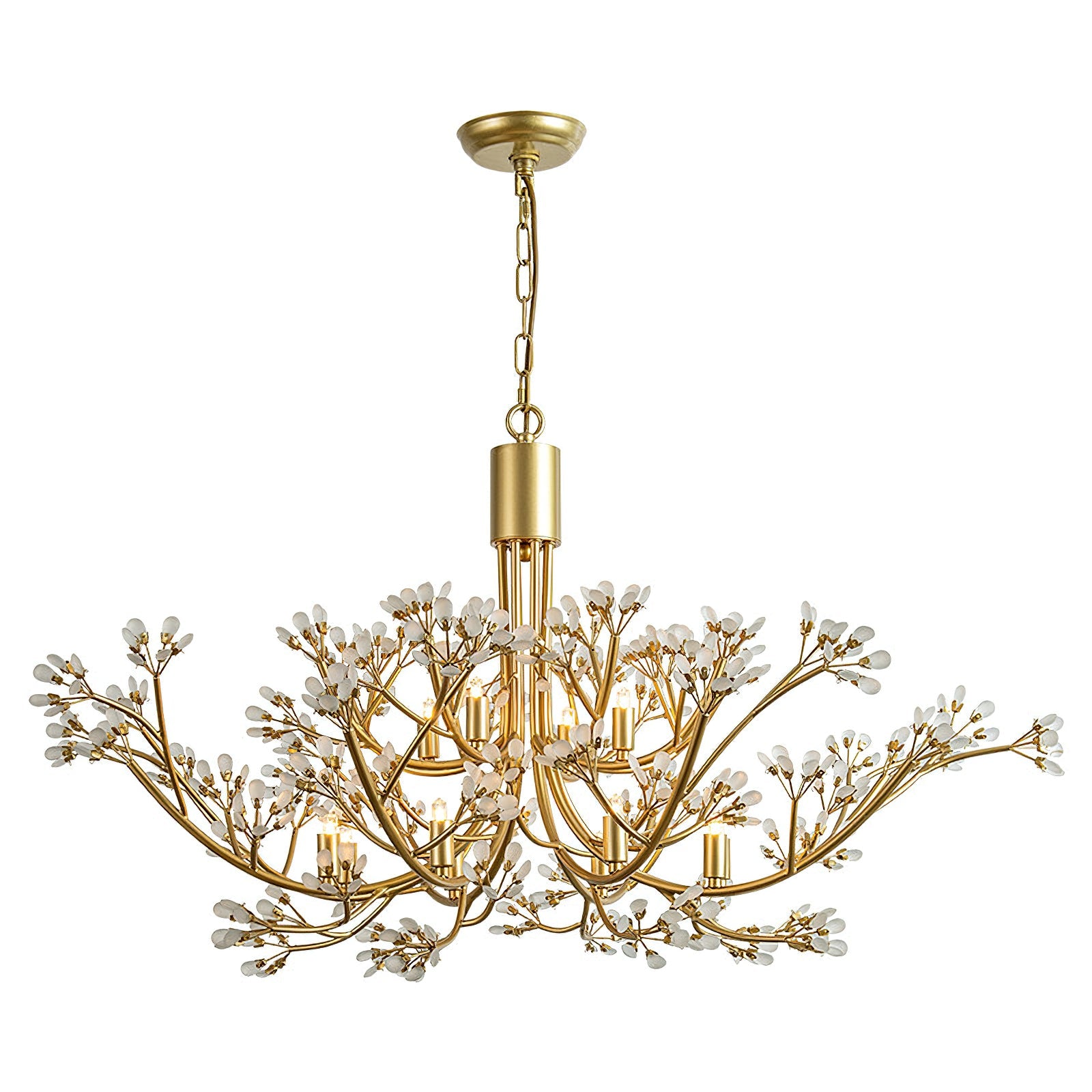 gilded branch chandelier