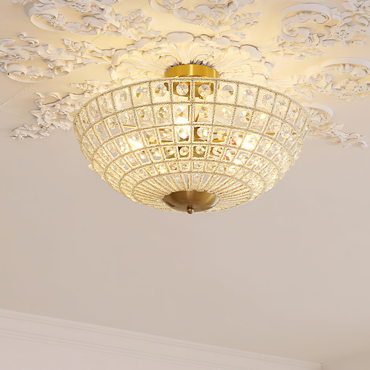 Aurora Basket Flush Mount