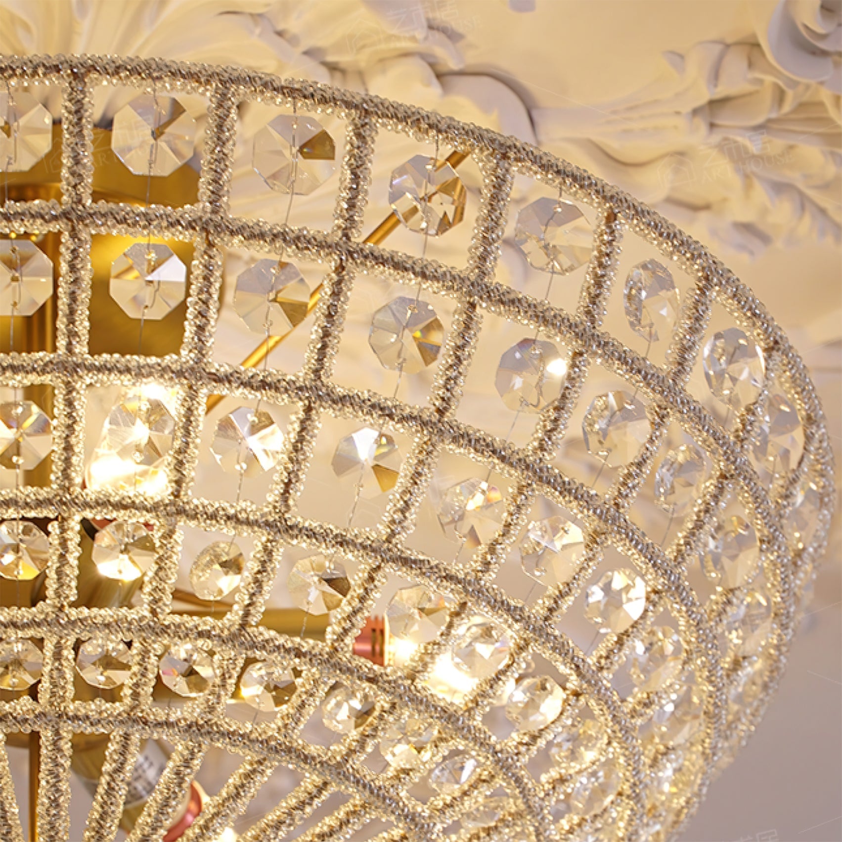 Aurora Basket Flush Mount