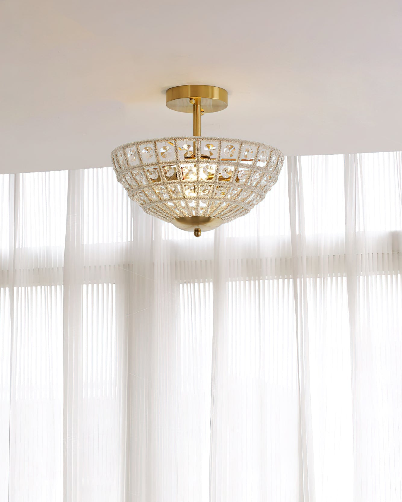 Aurora Basket Flush Mount