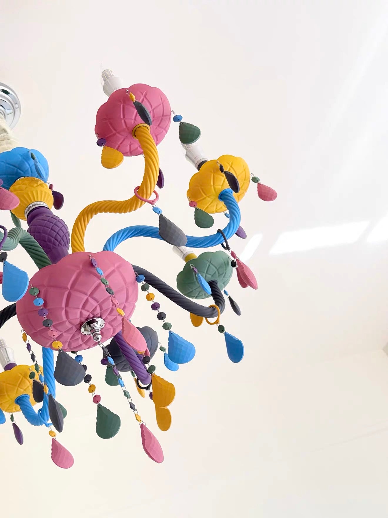 Macaron Color Resin Chandelier