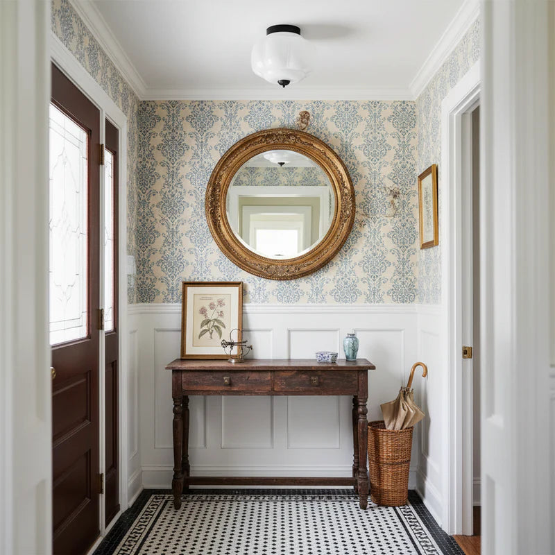 Eloise Retro Curved Glass Ceiling Light