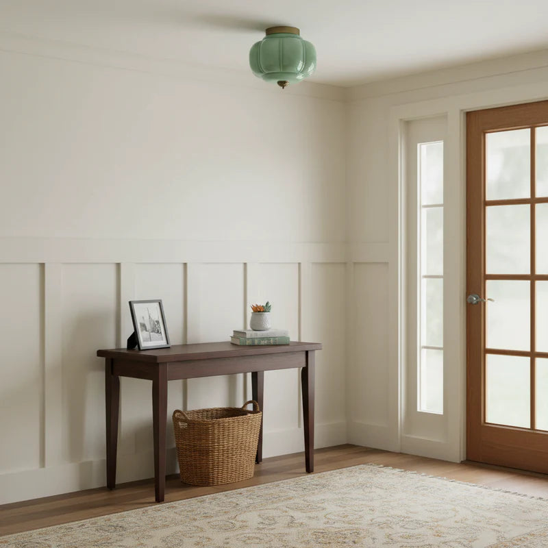 Eloise Retro Curved Glass Ceiling Light