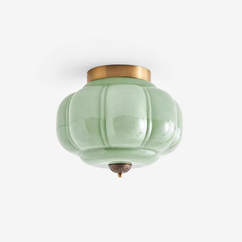 Eloise Retro Curved Glass Ceiling Light