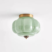 Eloise Retro Curved Glass Ceiling Light