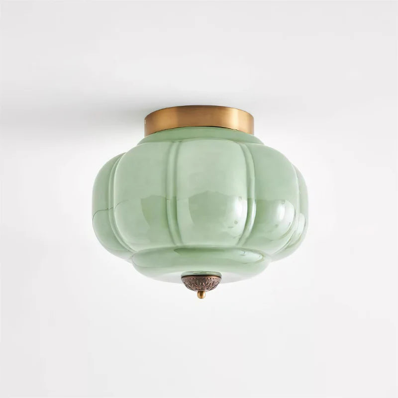 Eloise Retro Curved Glass Ceiling Light