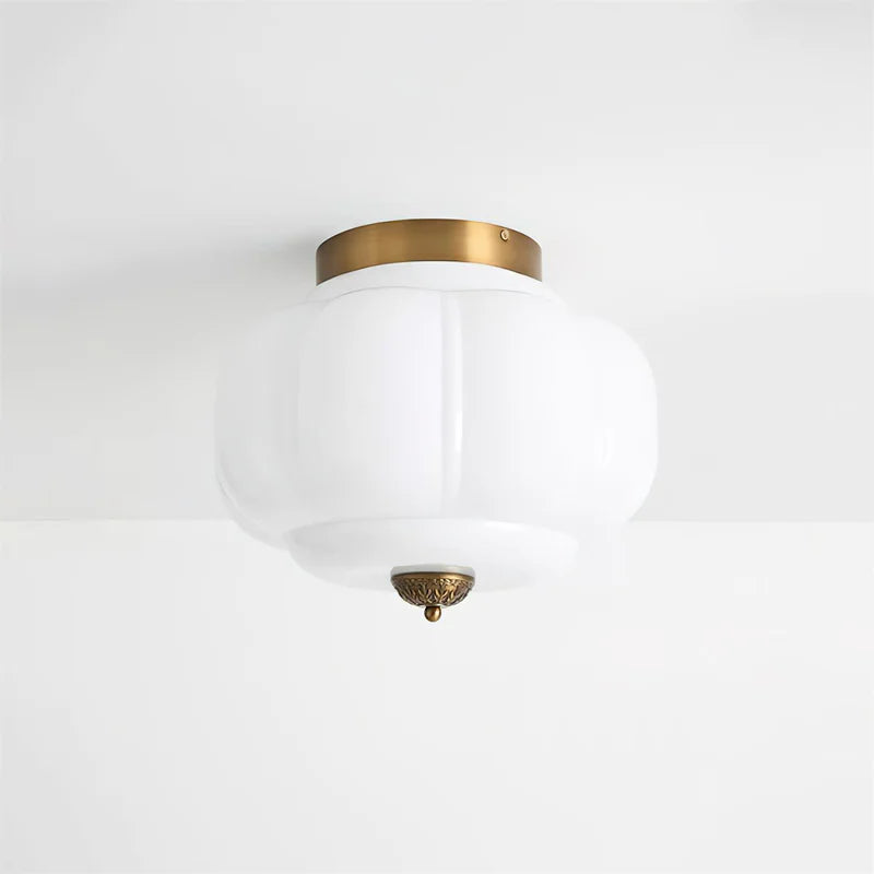 Eloise Retro Curved Glass Ceiling Light