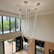 Crystal necklace pendant light