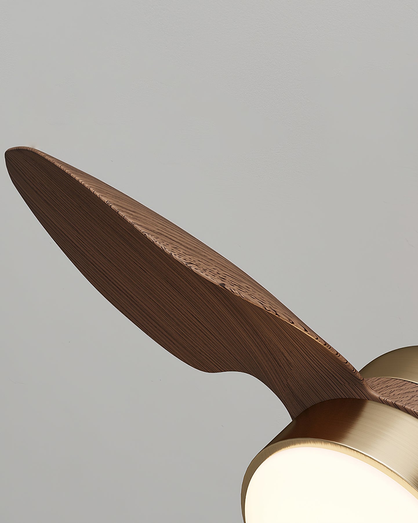 Nordic Wood Flush Mount Ceiling Fan with Light