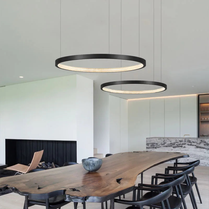 Phube Brass Ring Pendant Lamp Modern Pendant Light For Living Room Hanging lamp Hall Lobby Ceiling lamp Hanging Light Fixtures